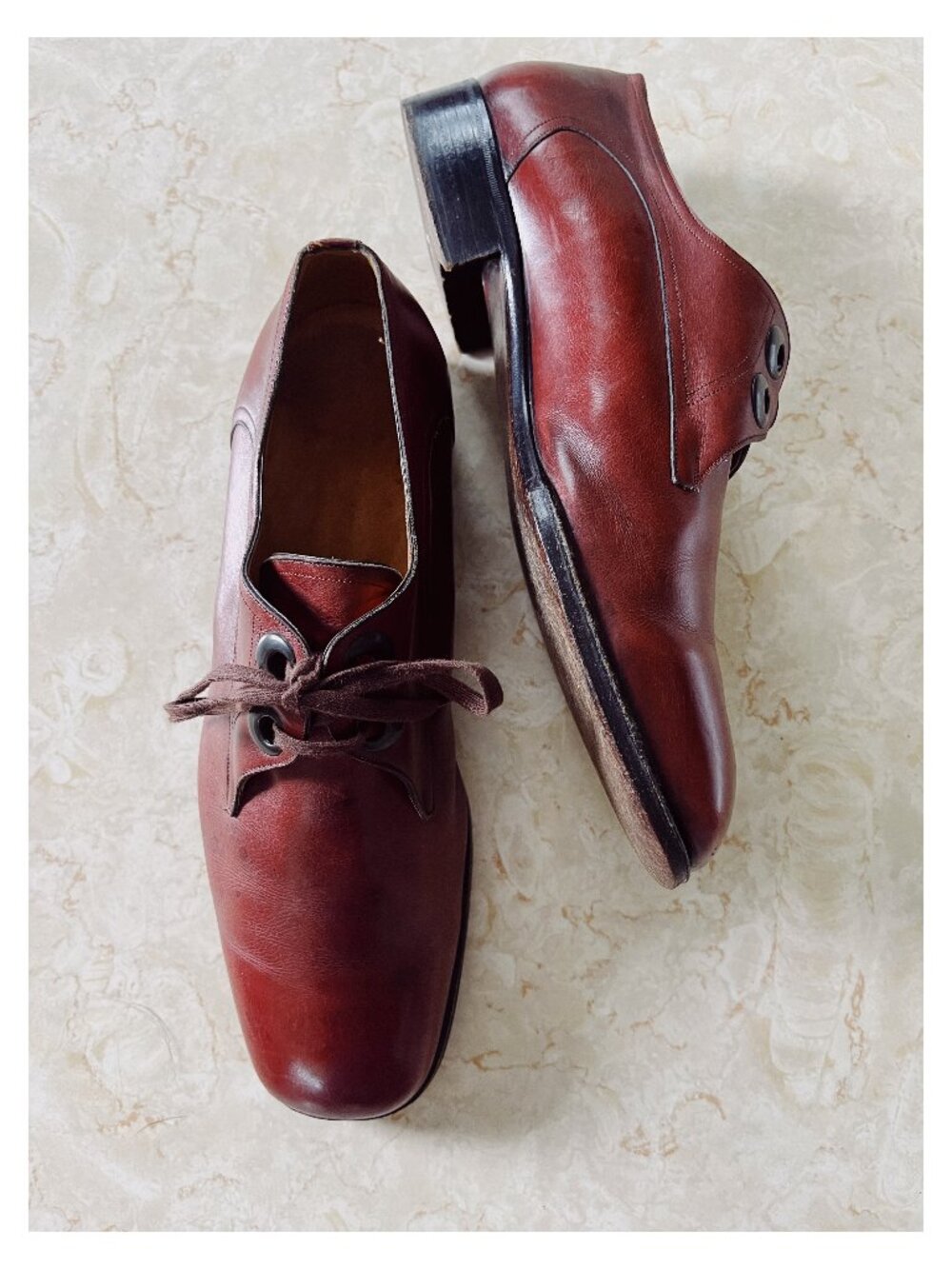 VTG 60s Ultimo Chicago Sz 10 Men's Cord Northern Soul Italian Dress Shoes